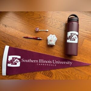 Southern Illinois University Pennant and Water Bottle Bundle